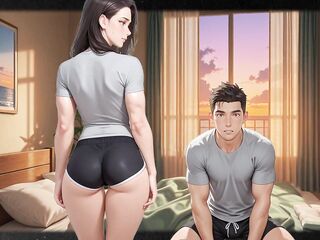 Shemale hentai Stepmom Seduces Stepson Visual Novel
