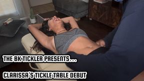 CLARISSA’S TICKLE TABLE DEBUT