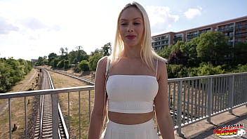 GERMAN SCOUT - First Anal Sex for big Clit blonde Girl Vivian Lola at Pick Up Casting