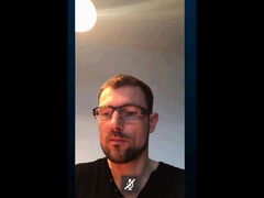 Str8 daddy showing off his cock on cam