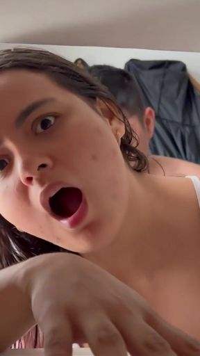 Epic moment from &quot;Horny Latina wife lets her stepson fuck her&quot;