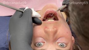 Let's See If Nurse Bunny Has Any Cavities Close Up