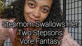 Stepmom Swallows Her Two Stepsons Vore Fantasy 1080