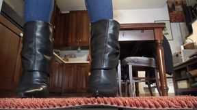 MISTRESS GAIA - KISS MY BOOTS SLAVE - HD