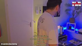 The Heterosexual Dominant Security Guard Comes Over Again and Makes Me Worship His Body and Suck His Cock