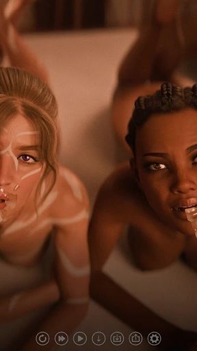 The Seven Realms 46 - Atlas, Kali & Naya Threesome Sex in the Bedroom