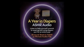 A Year in Diapers - ABDL ASMR Audio Diaper Training Challenge