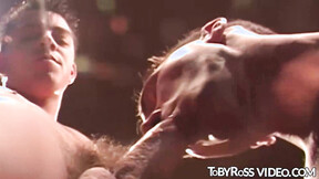 Sensual  gay passionately sucking big cock & cums