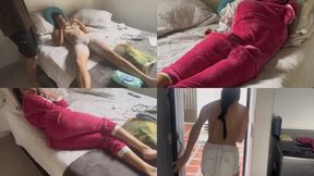 Peeing in bed and punished in diapers