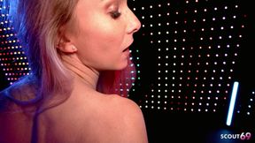 Slim German Girlfriend in Pantyhose Give Boy a Extra Gift at Chrismas Time