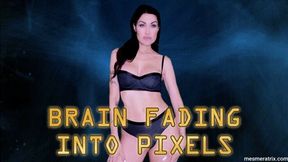 BRAIN FADING INTO PIXELS