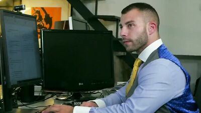 Diego Reyes & Donato Reyes are having buttsex in the office