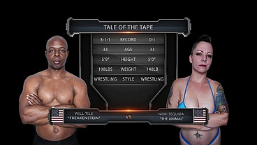 Nikki Sequoia vs Will Tile Mixed Wrestling