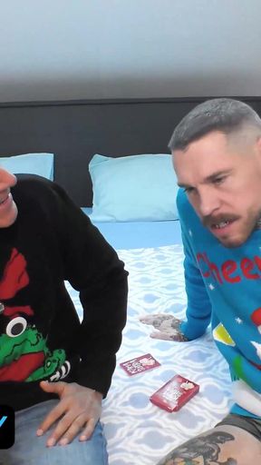 Card Games Turns Ino Taboo Anal Creampie Threesome for Squirt Machine Maddy Black on Christmas Eve - Immoral Family 4K