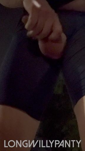 Straight guys exposes his dick outdoors