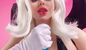 rouge the bat dildo blowjob