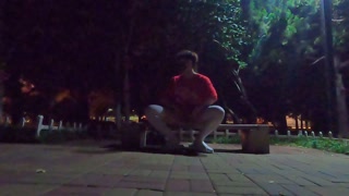 Boys in white stockings masturbate and ejaculate in the park, many passersby are watching