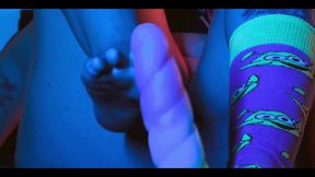 Slicking My Feet Nicely so They Slide in Nicely During a Footjob.