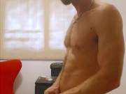 Jock smokes then shoots some ropes (Deviantful)