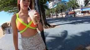 ”Big boobs Thai STEPMOM amateur Hana banged hard after she sucked on his balls”