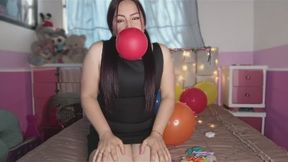 your doll with balloons