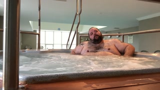 Naughty public soak in the pool and hot tub, to celebrate 2 million views!