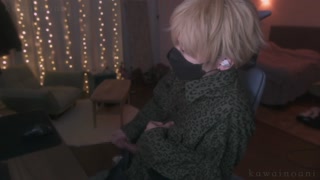 Blonde bum boyfriend who didn't make it in time for Christmas.