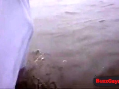 See Through Shorts at the Beach