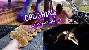 Crushing compilation! socked feet, tires, double tires, bikini, uhaul