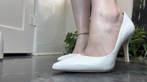 White Pumps Footjob on my Dildo JOI