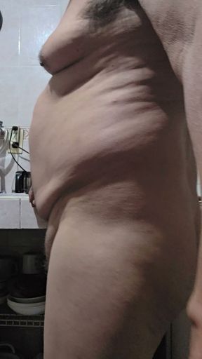 Nude showing ass