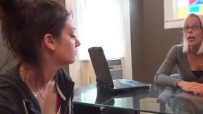 Lustful Secretary Enslaved by Dirty Sock Fingering&#x1F449; Adoration