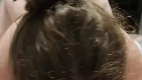 Amateur GF can't keep her paws off his thick cock