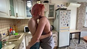 my step brother-in-law takes me to the kitchen and i like it