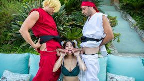 Jade Kush as Chun Li Begs For 2 Cocks at The Same Time - Street Fighter Porn Cosplay Parody