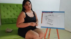 Sexy Chubby Latina Talking Dirty JOI My First Video I Give Instructions to Men on How to Masturbate Women and How to Squirt.