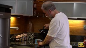 Old Man Fucks Young Blonde - Older men