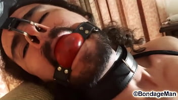 Leo Ceoli tied up and gagged nosehook | preview