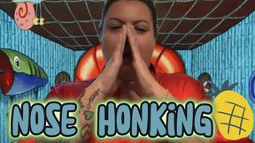 Morning Nose Honk in a Pineapple Under the Sea in a Red Satin Robe