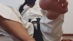 Jerk off ONLY when I kick!