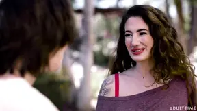 Ex BF gets his big dick sucked by two girls in a cum swapping 3-way