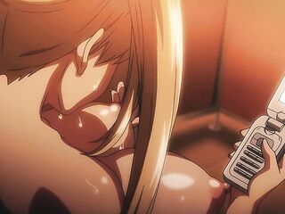 Blond with Massive Boobs Likes to Get Her Nipps Sucked and Have a Expression Ahegao