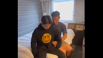 The Straight muscle handsome couple make love a boyfriend love young twink dream in hotel - gaysez
