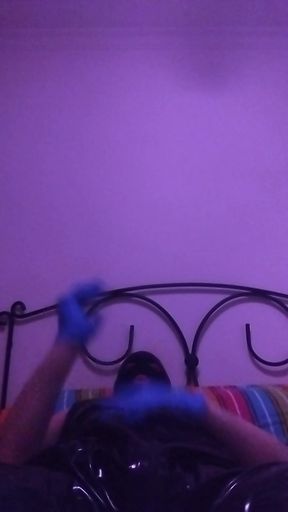 Latex Body &amp; Mask - Obedient Fetish Ritual in Bed