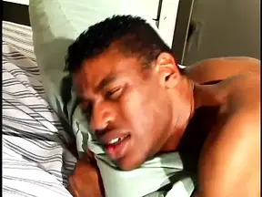 The black guy loves it when he is fucked doggy style in the ass