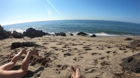 stepmom on vacation seduces stepson on the beach (pov) - erin electra