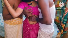 Desi Bhabhi Fucked by Two Boys in a House for Pleasure. After Hardcore Missionary Sex Pussy Breaks.