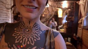 She Asked for a Blowjob! Tattoed Hottie Sucking Big Cock