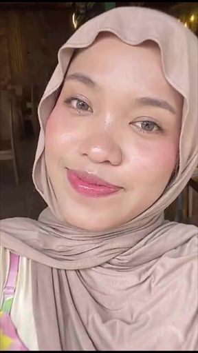 Malaysian hijabi woman enjoys hot solo playtime