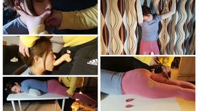 C4SGooning26 Jasmine choke ice fetish rope bondage Vibrator dildo Yoga foot fetish barefoot Orgasm control gooning